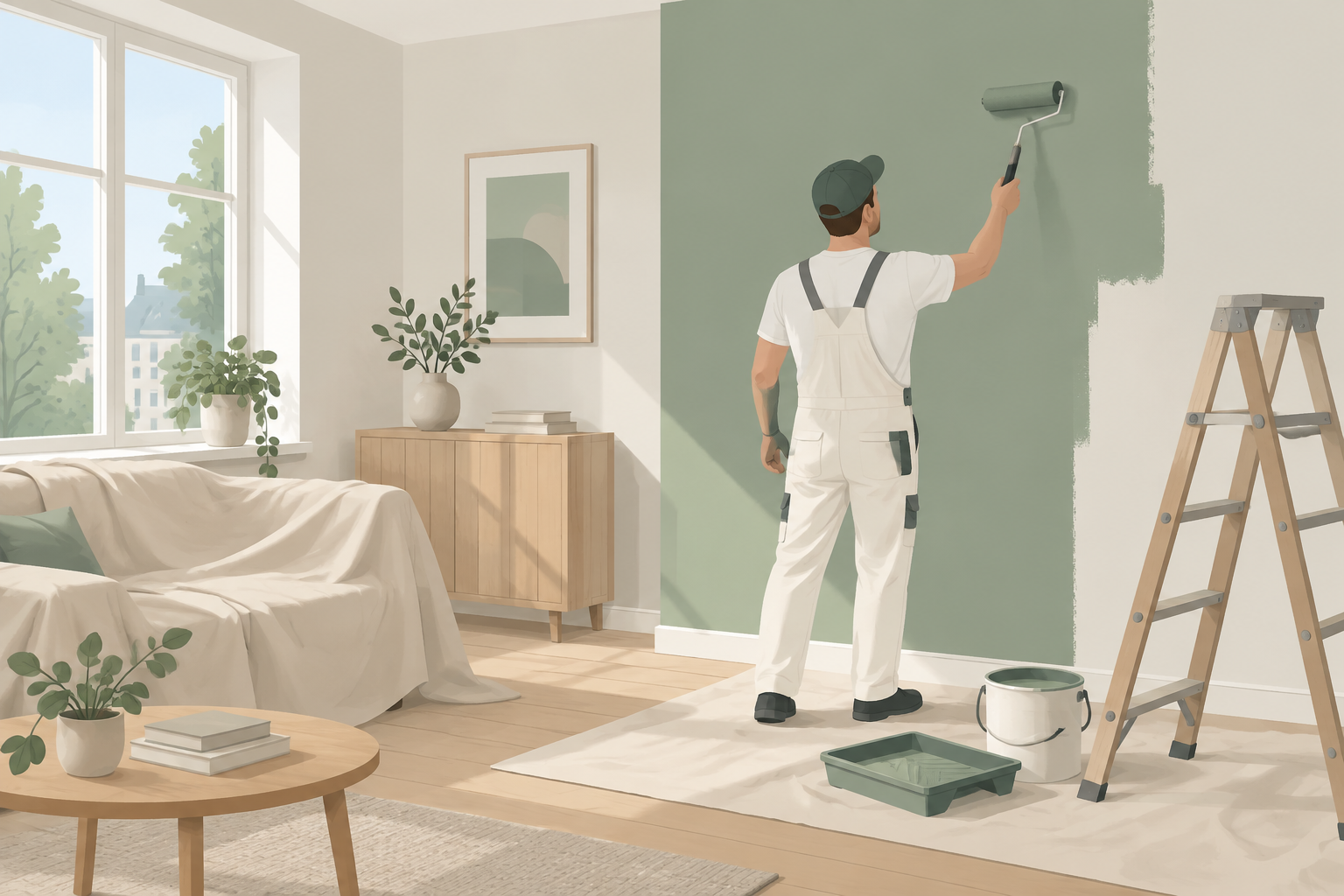 Interior painting by Scandinavian Cleaning